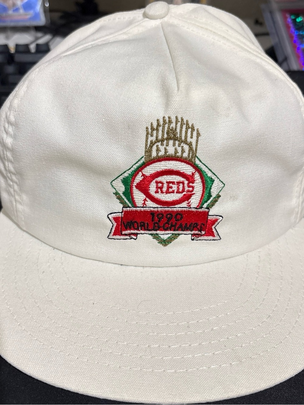 Cincinnati Reds ANNCO 1990 MLB World Series Champions Snapback Cap Hat